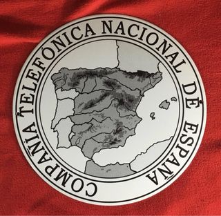 Placa Esmaltada para vehículos antiguos CTNE.