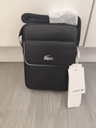 Bandolera Lacoste Negra Nueva