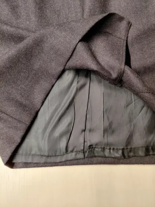 Gonna dritta grigio antracite tg 51