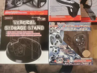 Lote Accesorios PS3: Volante, Pistola, Carga
