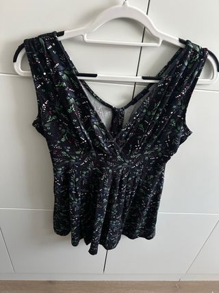 Camiseta tirantes premamá estampada