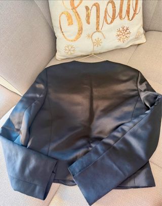 Blazer/Chaquetita H&M Satén Negra Talla XS