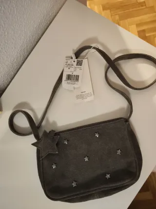 Bolso gris Mango con estrellas