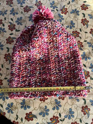 Berretto lana fatto a mano multicolore