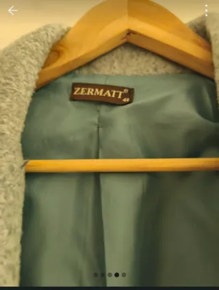 Abrigo azul claro Zermatt mujer