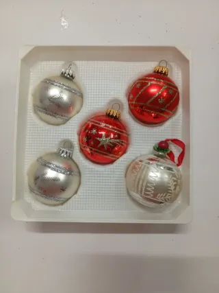 Bolas de Navidad Antiguas (Set de 5)