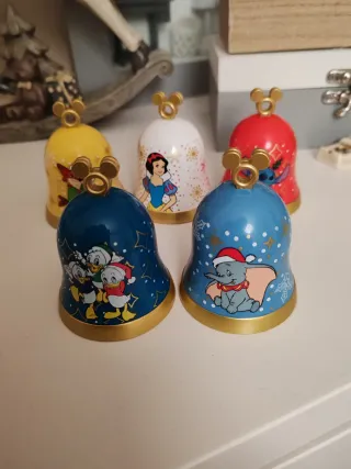 Lotto 5 campanelle Disney natalizie