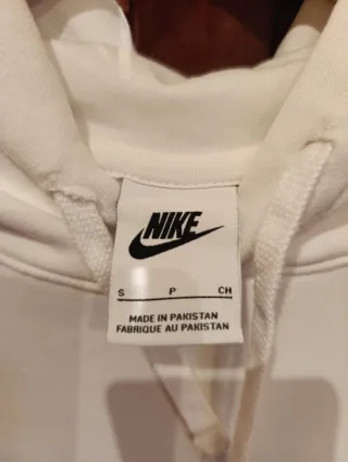 Sudadera Nike Blanca Capucha Talla S