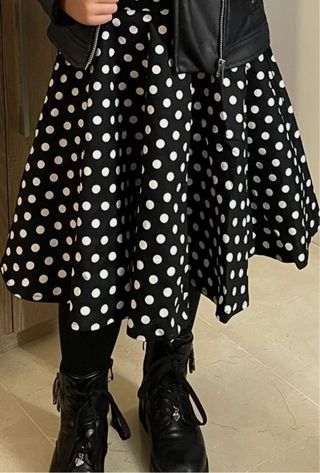 Falda acampanada vintage años 50 (niña Talla 7-8)