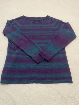 Jersey rayas morado y turquesa