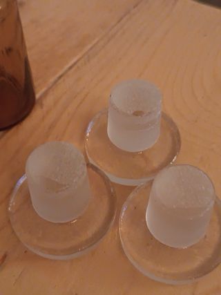 3 Botes Farmacia Ámbar Cristal