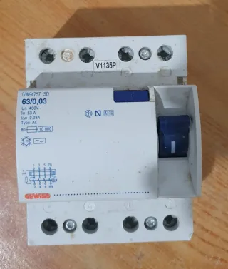 Interruptor Diferencial Gewiss GW94757 SD 63A