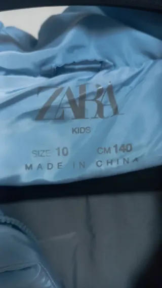 Plumífero Zara niña calentito Talla XS