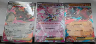 Lotto 3 Carte Pokemon EX Mega Lopunny, Diancie, Lu