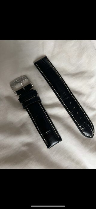 Correa Longines Cuero Negro 18mm