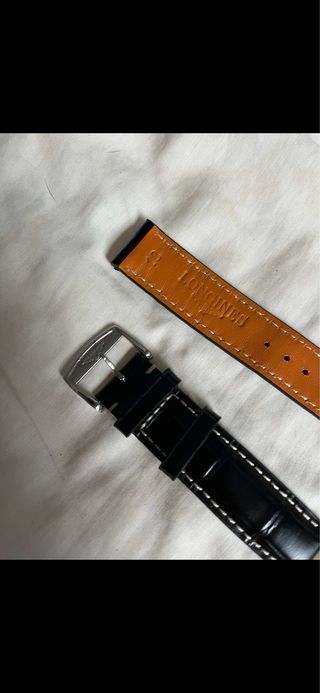 Correa Longines Cuero Negro 18mm