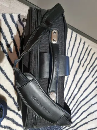 Maletín Balenciaga Negro Piel y Tela