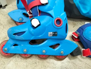 4 Patines en línea ajustables para niños. 2 tallas
