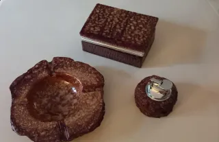 Set da scrivania pietra e metallo