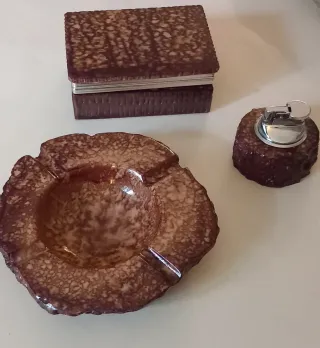 Set da scrivania pietra e metallo