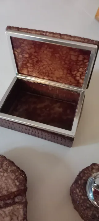 Set da scrivania pietra e metallo