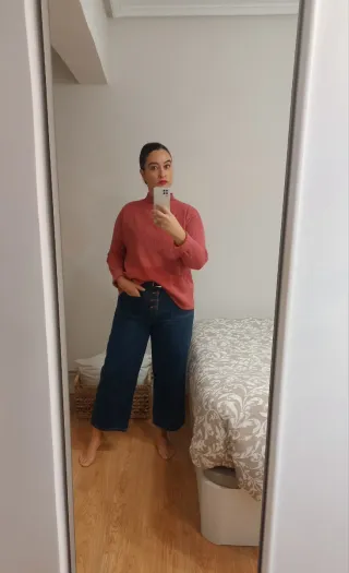 Jersey rosa cuello alto