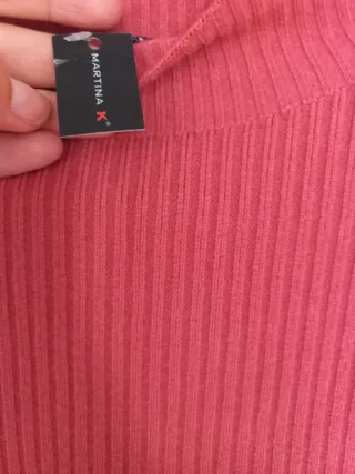 Jersey rosa cuello alto