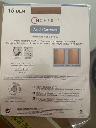 Medias CHCHERIE Anti-Carreras Fina T.Única