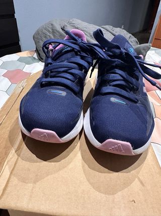 Zapatillas Adidas Runfalcon Azul y Rosa