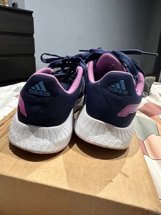 Zapatillas Adidas Runfalcon Azul y Rosa