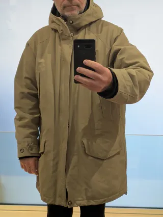 Parka Think Pink verde oliva talla 58