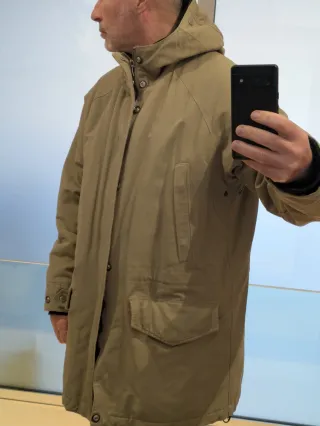 Parka Think Pink verde oliva talla 58