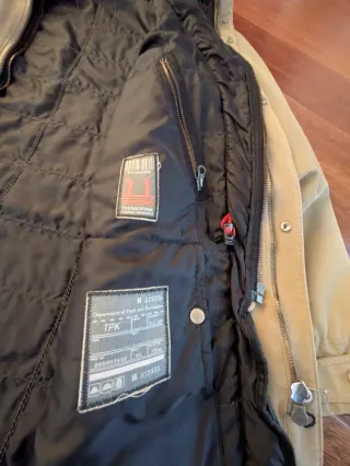 Parka Think Pink verde oliva talla 58