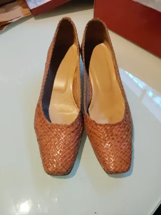 Zapatos de tacón mujer piel serpiente