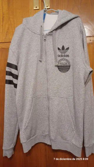 2 Felpe con cappuccio Adidas S Grigio/Blu