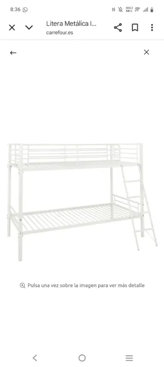 Litera doble metálica Carrefour