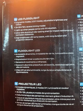 Faretto LED Aigostar 50W RGB Telecomando