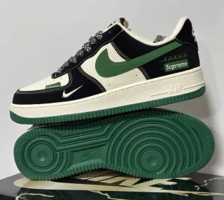Nike Air Force 1 Supreme Gucci Negro Verde