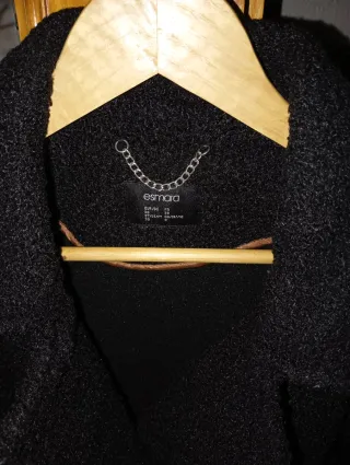 Abrigo Negro Esprit Talla M