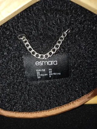 Abrigo Negro Esprit Talla M