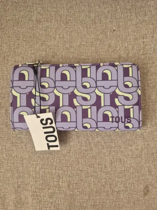 Billetera Tous Morada y Amarilla Nueva