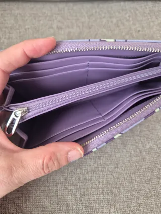 Billetera Tous Morada y Amarilla Nueva