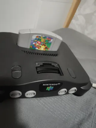 Nintendo N64 Negra Consola + Accesorios