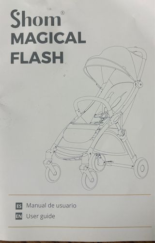 Carro bebé SHOM MAGICAL FLASH en color negro.