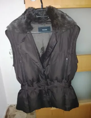 Plumas/Chaleco Tintoretto  Mujer color chocolate