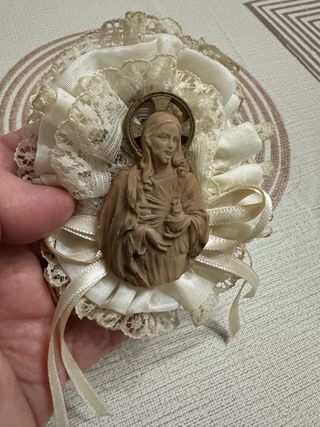 Coppia immagini sacre con nastri