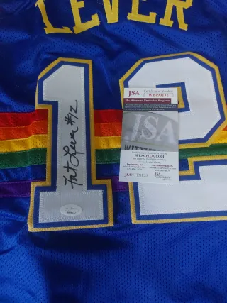 Camiseta Fat Lever 12 Firmada JSA