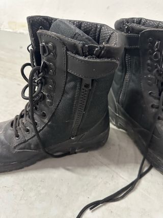 Botas militares negras hombre