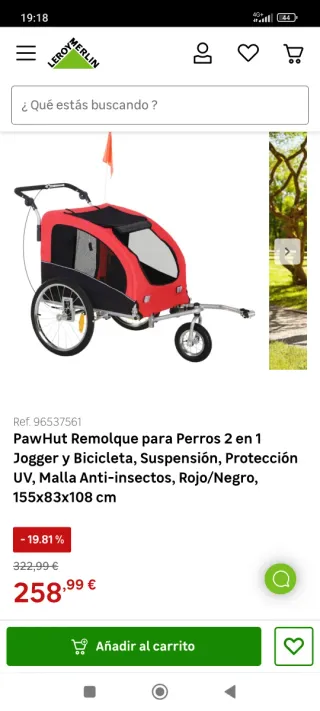Carro para perro grande