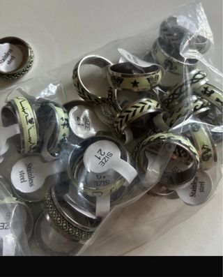 Lote 50 Anillos Acero Inoxidable Varias Tallas Nue